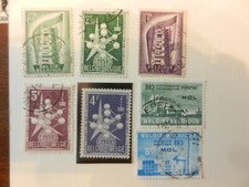 lot de 7 timbres belges
