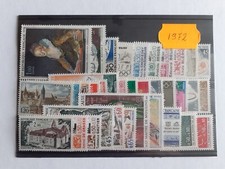 timbres France neufs année complète 1972 sans charnière n° 1702 à 1736, cote 27€