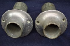 PAIR of Bronze Marine Through Hull Boat Exhaust Tips Inboard  2" ID 2  1/2" OD