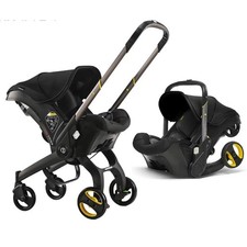 Poussette Bébé 4 en 1 Haute Vue Légère Compacte Pliable Voyage Facile Confort FR