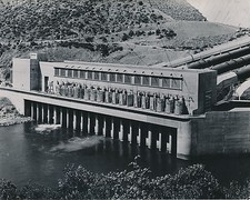 SHASTA LAKE c. 1950 - California Hydroelectric Dam Generator - USA 96