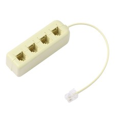 RJ11 6P4C 1 Mâle vers 4 Femelle M/F Répartiteur Téléphonique Adaptateur Câble