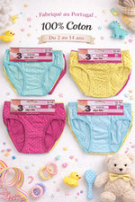 Lot de 12 Culottes Filles - Du