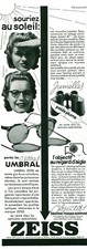 1939 Zeiss Binoculars Antique Magazine Advertisement 