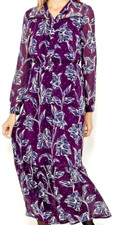 Robe longue voile maxi violet