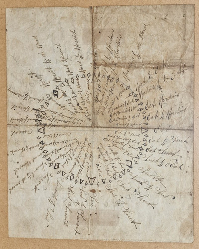 Manuscrit marine ancien rose - ancien,