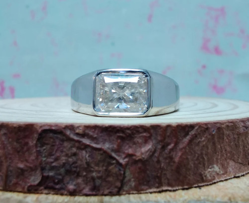 Bague homme zircon argent - homme,