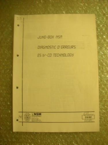 Juke box nsm diagnostic - juke, nsm: