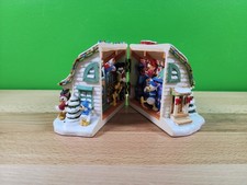 Disney Mickey Mouse Christmas Hinged Resin County Store Donald Goofy Pluto