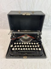 Rare Underwood Portable 3 Row Revised Typewriter + Ribbon New 1920