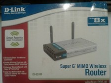 D-Link Super-G with Mimo Wireless Router- DI-634M 4 Port Original Box 