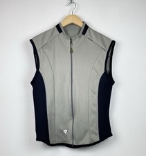 Dainese Full Zip Soft Shell Moto Bike Vest Gilet Men’s Size L Grey Black Top