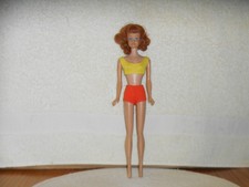 Vintage Mattel Barbie 1963 Titian Red Hair Midge Fashion Doll in Swim Suit