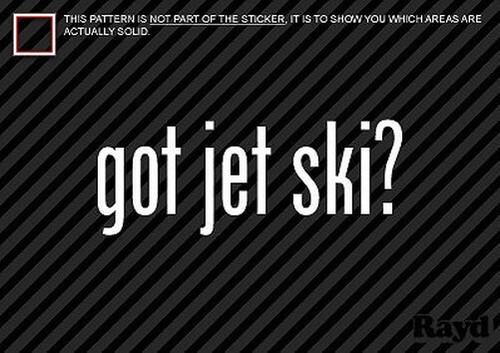 Got jet ski - (2), autocollant