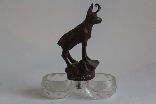 Salière verre chamois bois - chamois,