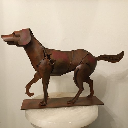 Sculpture chien metal - sculpture,