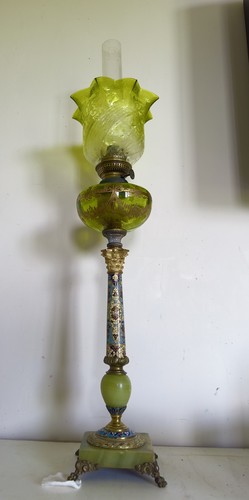 Lampe pétrole ancienne - lampe, à