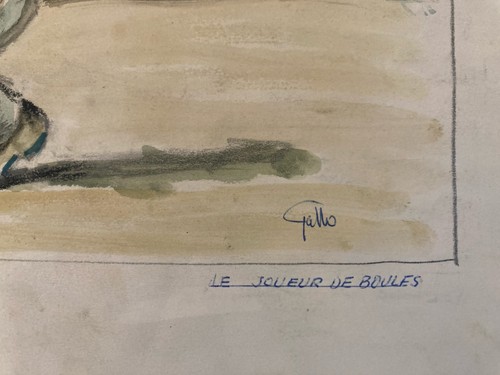 Peinture original gallo joueur - original,