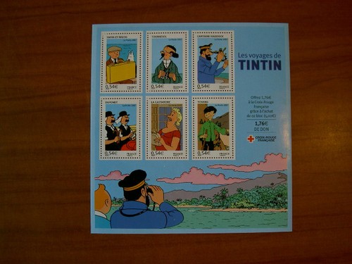 France 4051 4056 109 tintin - france, 4051-4056