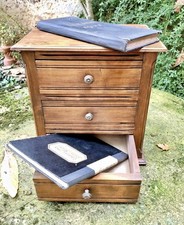 OLD SMALL DRAWER CABINET LOUIS PHILIPPE CRAFT CABINET WALNUT 19TH LAYETTE