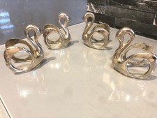 4 ronds de serviette vintage