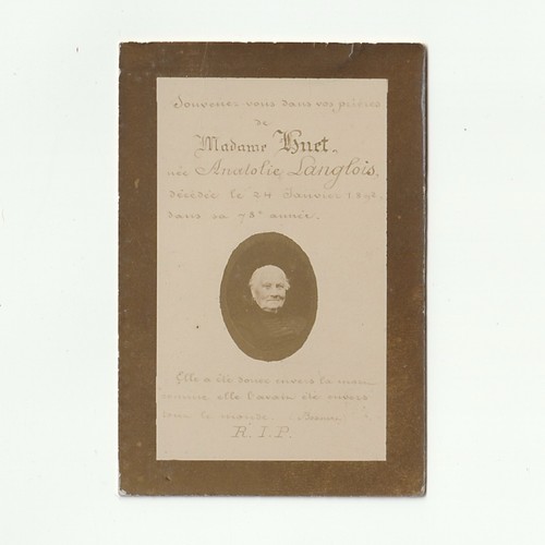 Mémento anatolie huet - mémento, née