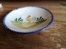 PETITE ASSIETTE FAÏENCE DE CHAROLLES 15 CM (DÉCOR COQ)
