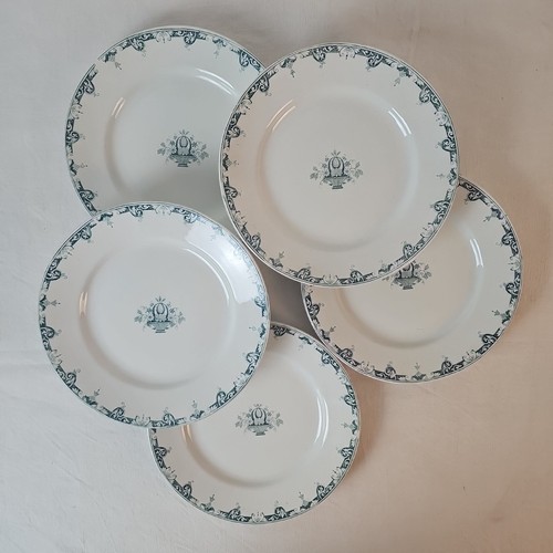 Assiettes plates décor loiret - plates,