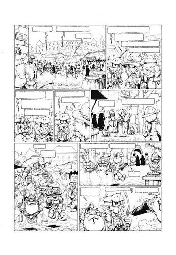 Planche originale le - bd,