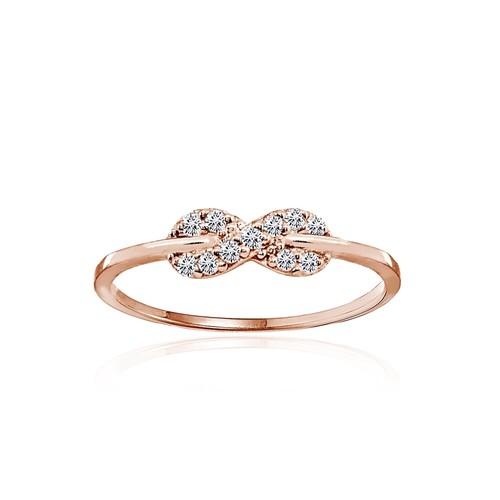 Bague empiler zircon - en,