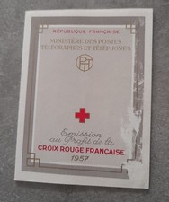  CARNET CROIX ROUGE 1957 NEUFS**. COUVERTURE ABIMER