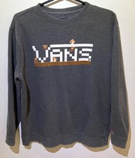 Vans / Nintendo Super Mario Bros Kid Sweater Washed Black Long Sleeve XL