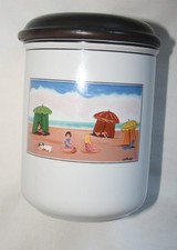 Villeroy et Boch Grand Pot  avec couvercle - Décor Naif - Laplau - Eté - TBE