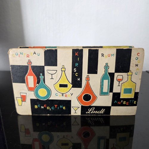 Boite chocolat lindt 1950 beau - boite,