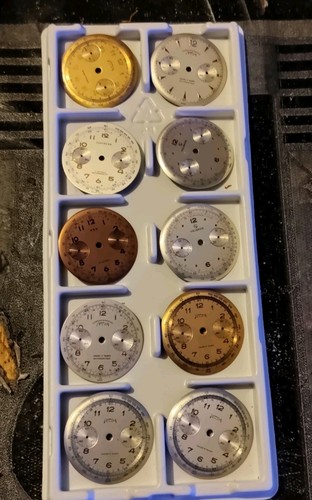 Lot cadrans chronographe - cadrans,