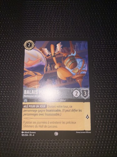Carte lorcana balais magiques - carte,