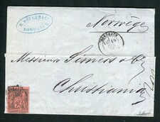 Rare lettre de Bordeaux pour