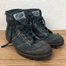 Pataugas Canvas Laceup Ankle Boots Shoes, 42 US size 9 Dark green