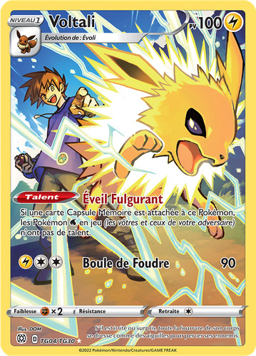 Carte pokémon voltali - carte,