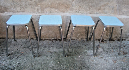 Tabouret formica et en - 1,