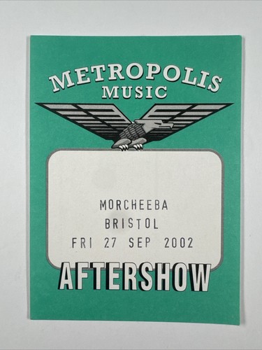 Morcheeba aftershow passer - morcheeba,