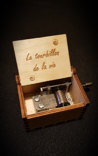 Boîte musique bois - musique,
