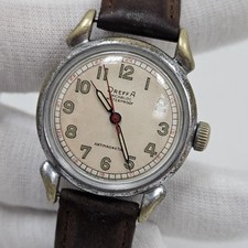 Vintage Dreffa Winding Mens Swiss Wrist Watch Mechanical Wind Up Military Rare