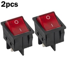 2 pièces interrupteur rouge 2 positions 4 broches pour le contrôle de la pompe