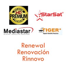 Tiger S.Sat Renewal service Worldwide Except Europe 