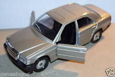 MINIATURE FRANCE SOLIDO MERCEDES 190 LIGHT GREY METAL blister box without badge