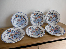 SIX ASSIETTES CREUSES FAIENCE