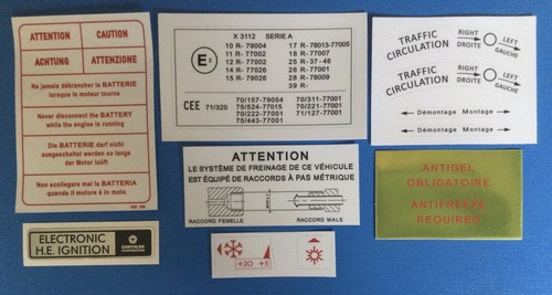 Kit autocollants compartiment - autocollants,