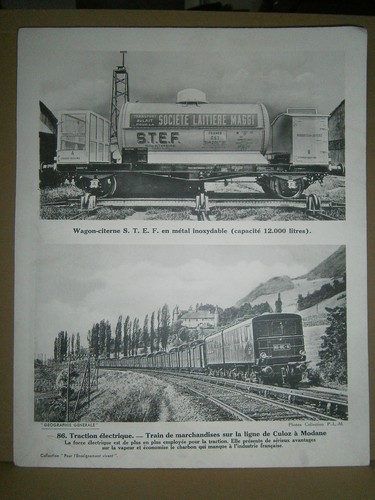 Engraving train line culoz - engraving,