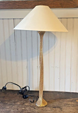 S. Galerneau Fondica Candlestick lamp brutalist gilt bronze sculpture France 90s